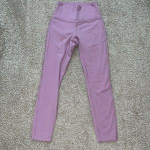 PINK LULULEMON LEGGINGS SIZE 2
